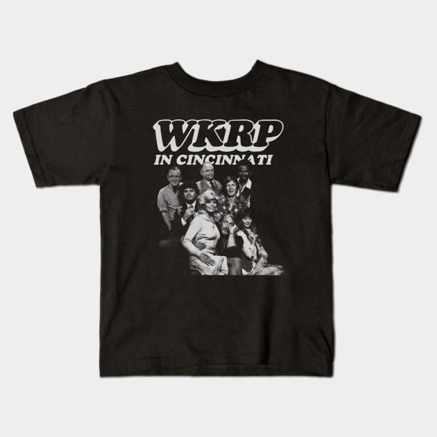 WKRP FAMILY DAY WHITE Kids T-Shirt by regencyan